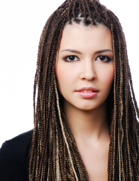 pretty young woman with dreadlocks