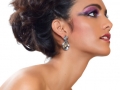 beautiful woman with earrings.